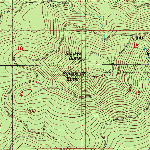 Topographic Map of Kwiskwis Butte, OR