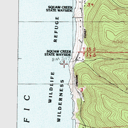 Topographic Map of Tokatee Creek, OR