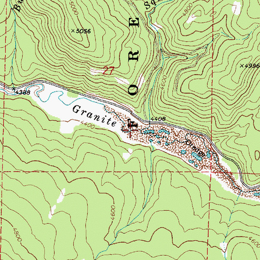 Topographic Map of Kckuc Creek, OR
