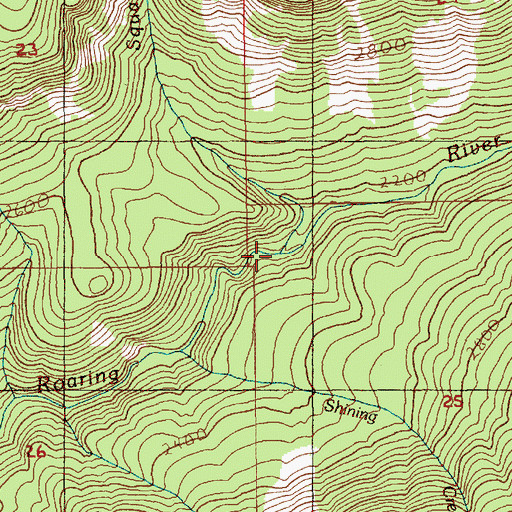 Topographic Map of Tumala Creek, OR