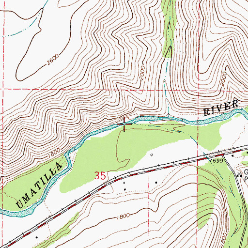 Topographic Map of Isqulktpe Creek, OR