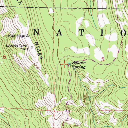 Topographic Map of Patway Spring, OR