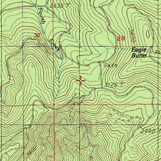 Topographic Map of Stag Shelter, OR