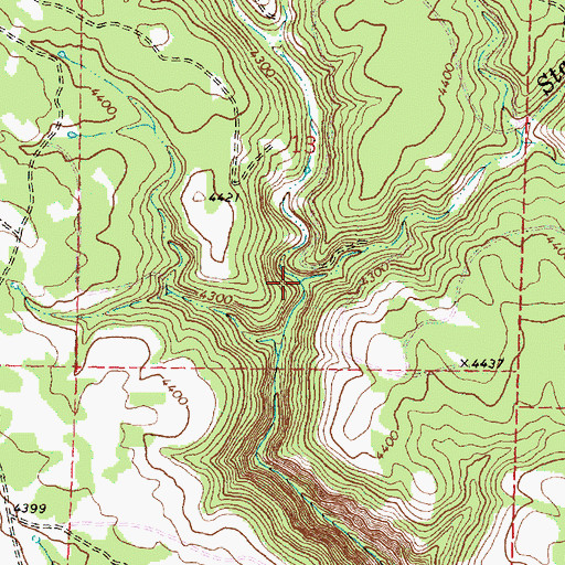 Topographic Map of Stalder Creek, OR