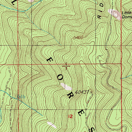 Topographic Map of Staley Ridge, OR