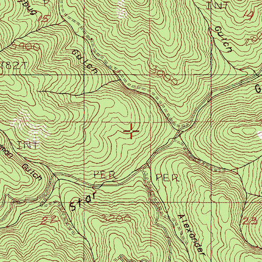Topographic Map of Star Gulch Sulphur Camp, OR