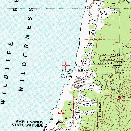 Topographic Map of Starr Creek, OR