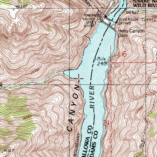 Topographic Map of Steamboat Creek, OR