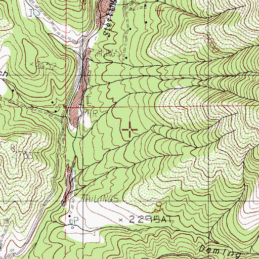 Topographic Map of Sterling Ditch, OR