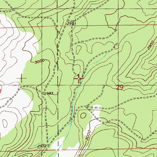 Topographic Map of Stevens Canyon, OR