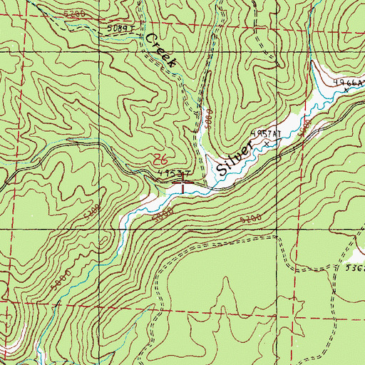 Topographic Map of Still Spring Creek, OR