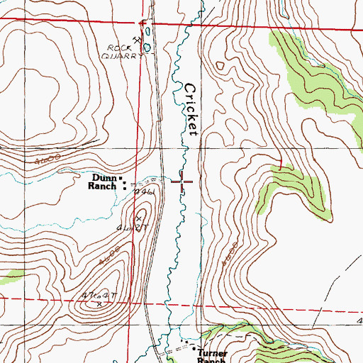 Topographic Map of Stinger Creek, OR