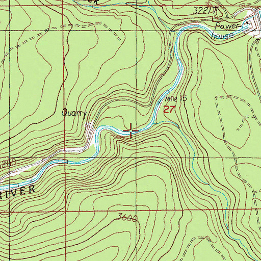 Topographic Map of Stone Creek, OR