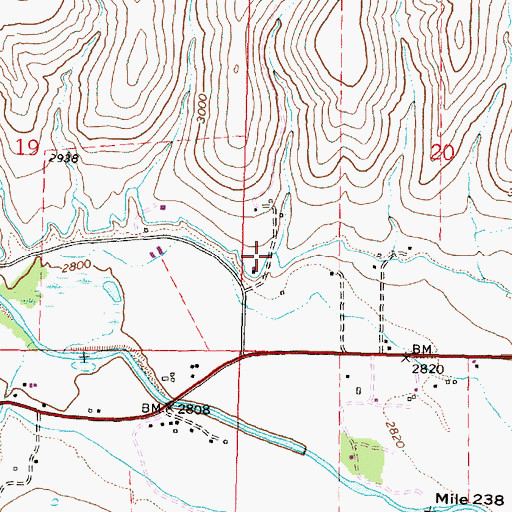 Topographic Map of Stone Gulch, OR