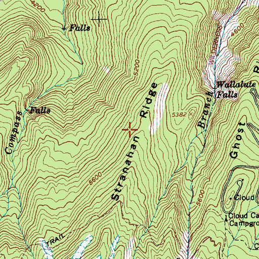 Topographic Map of Stranahan Ridge, OR