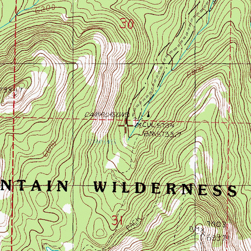 Topographic Map of Strawberry Recreation Site, OR