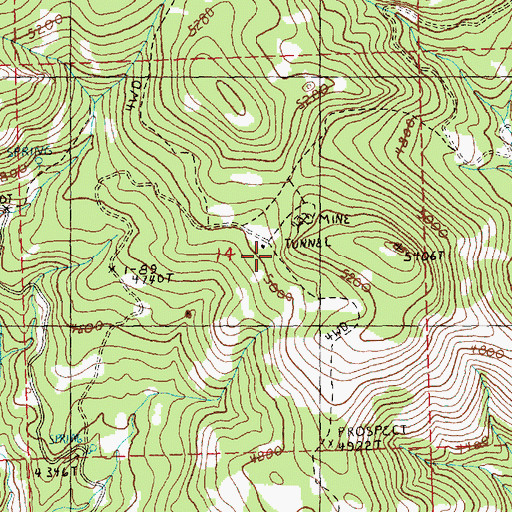 Topographic Map of Strickland Spring (historical), OR