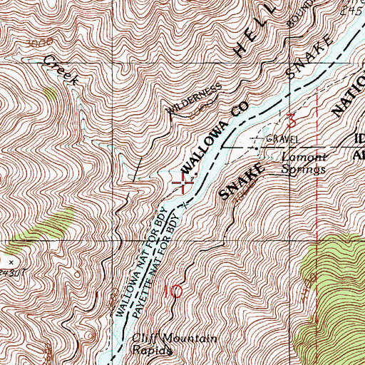 Topographic Map of Stud Creek, OR