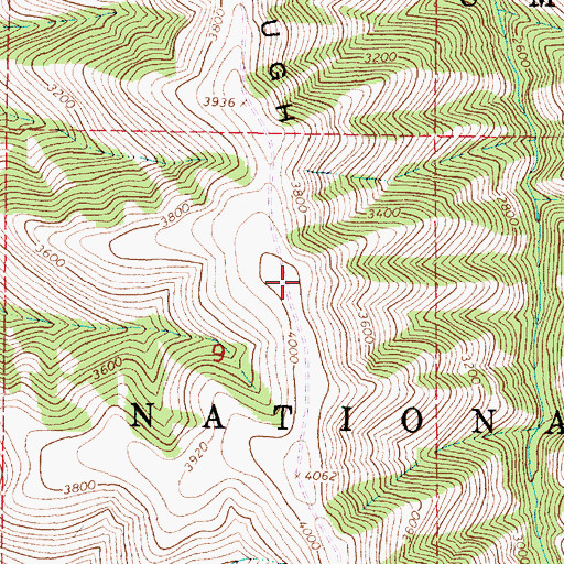 Topographic Map of Stumbough Ridge, OR