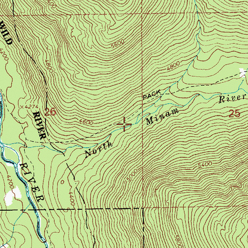 Topographic Map of Sturgill Creek, OR