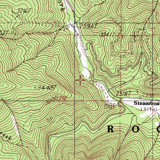 Topographic Map of Sturgis Guard Station, OR