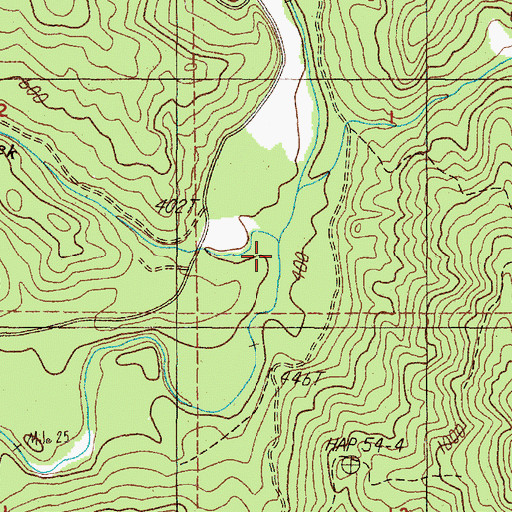Topographic Map of Sugar Creek, OR