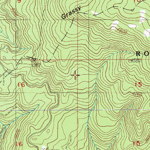 Topographic Map of Sugarpine Shelter, OR