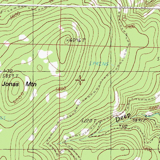 Topographic Map of Sulphur Creek Trail, OR