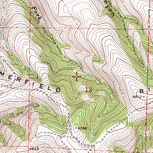 Topographic Map of Summerfield Ridge, OR