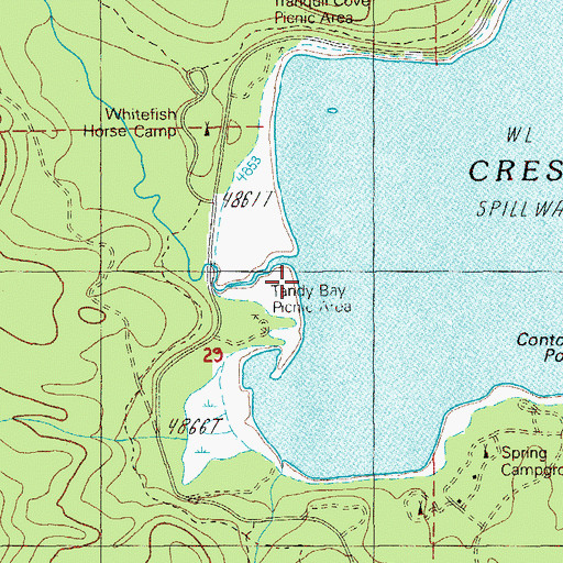 Topographic Map of Summit Creek, OR