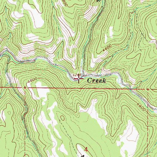 Topographic Map of Summit Creek, OR