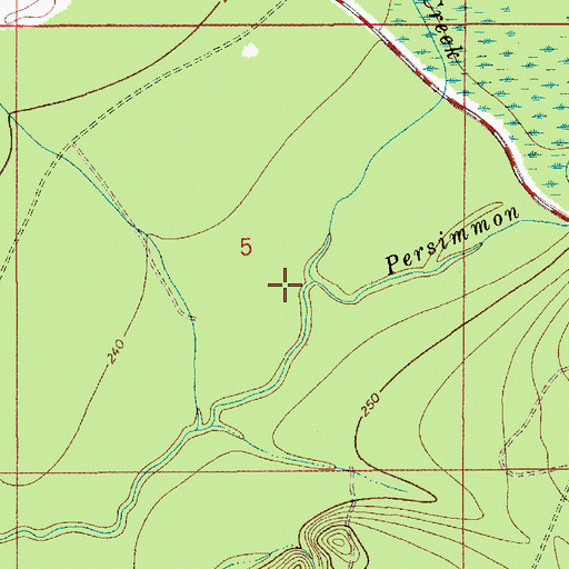 Topographic Map of Brushy Creek, AL