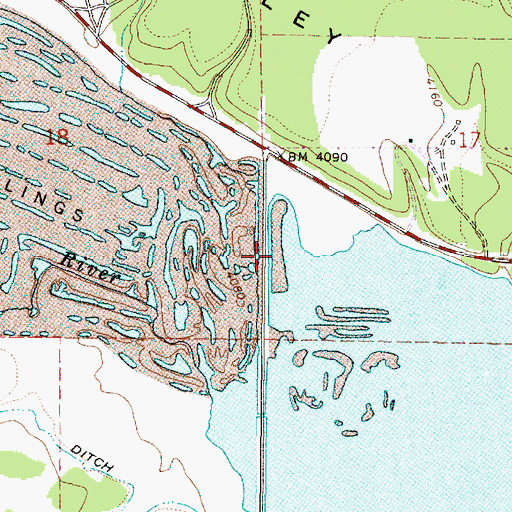 Topographic Map of Sumpter Valley, OR