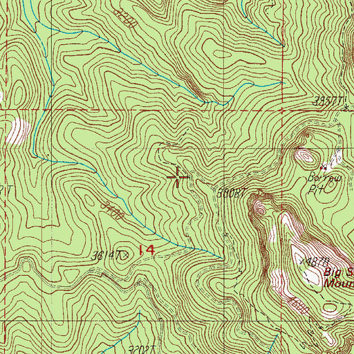 Topographic Map of Sunset Shelter, OR