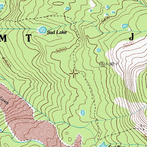 Topographic Map of Swallow Lake Trail, OR