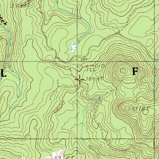 Topographic Map of Swamp Peak Trail, OR