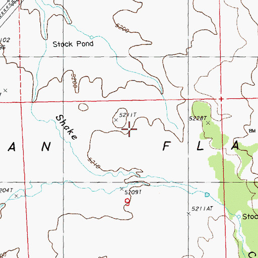 Topographic Map of Sycan Flat, OR