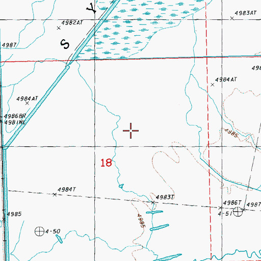 Topographic Map of Sycan Marsh, OR