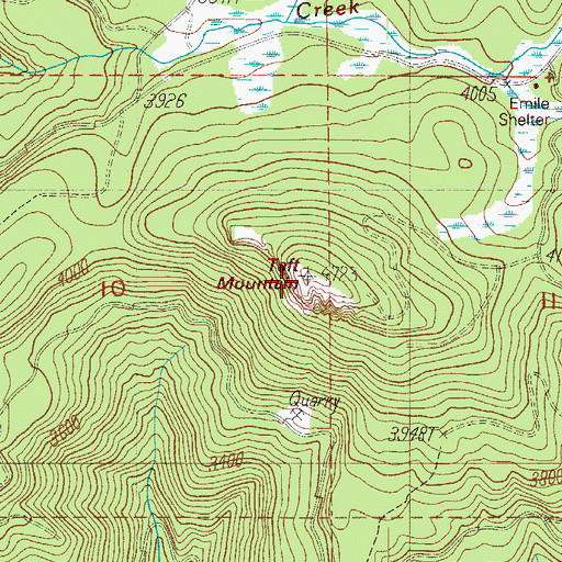 Topographic Map of Taft Mountain, OR