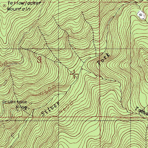 Topographic Map of Tamarack Creek, OR