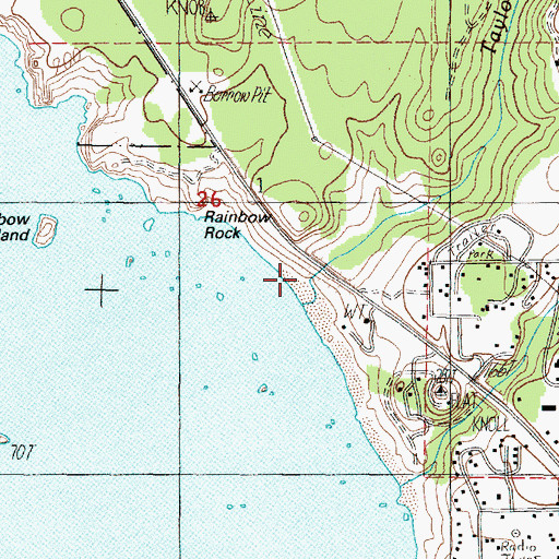 Topographic Map of Taylor Creek, OR