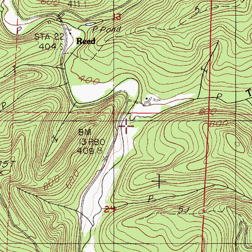 Topographic Map of Taylor Creek, OR