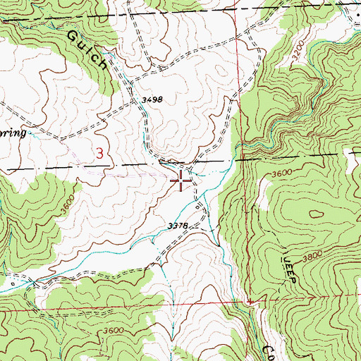 Topographic Map of Taylor Gulch, OR