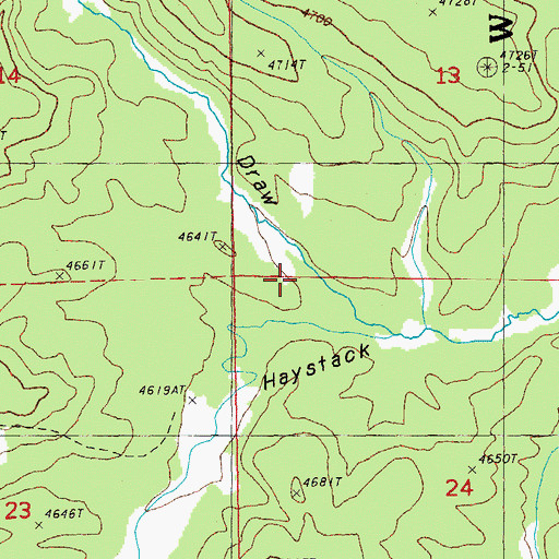 Topographic Map of Telephone Draw, OR