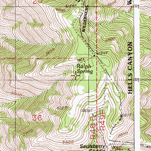 Topographic Map of Tepee Spring, OR