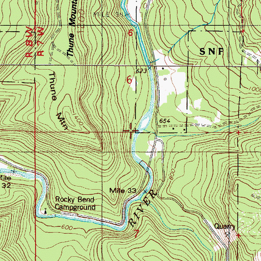 Topographic Map of Testament Creek, OR