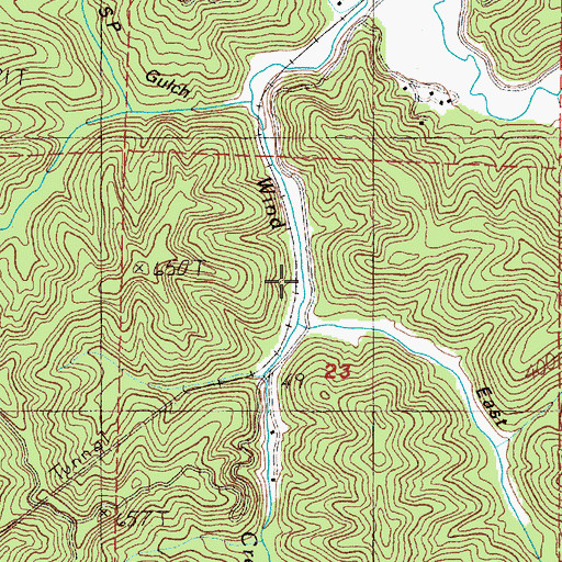 Topographic Map of Tharp (historical), OR