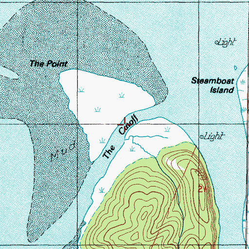 Topographic Map of The Cutoff, OR