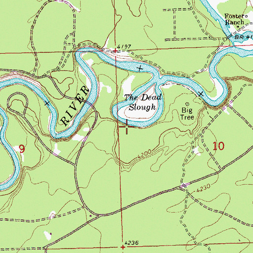 Topographic Map of The Dead Slough, OR