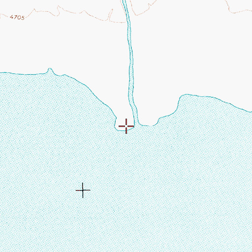 Topographic Map of Thomas Creek, OR